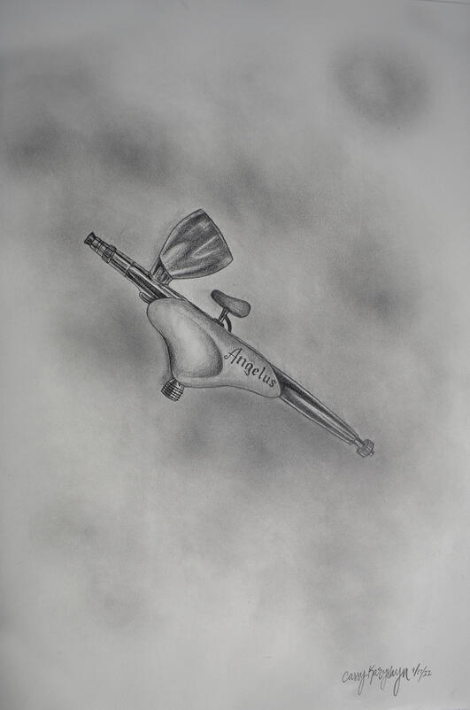 &quot;Favorite Tool&quot;, Graphite on paper, 2022, 18in x 12in